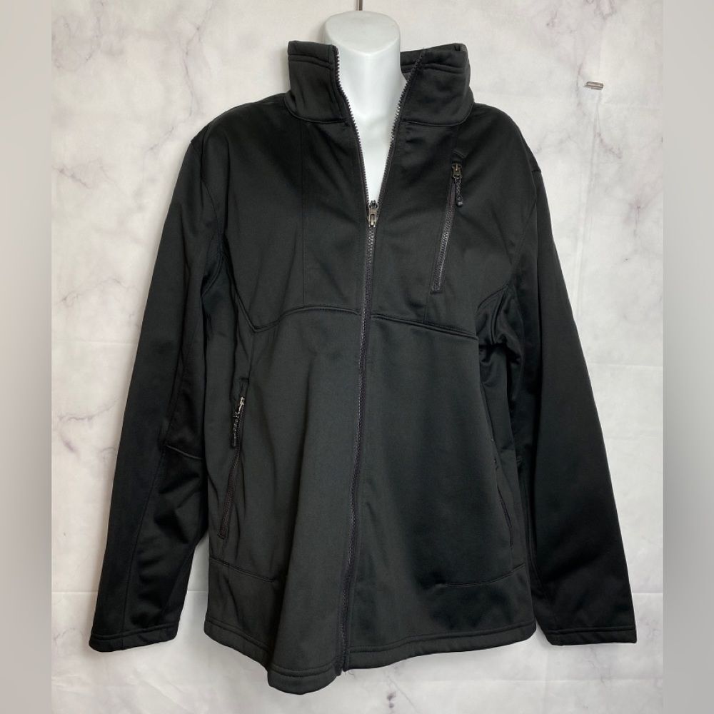 Medium Swiss Tech Men's Black Soot Softshell Jacket